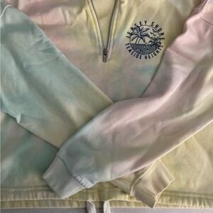 Spirit Pastel Tie-Dye Half-Zip Sweatshirt